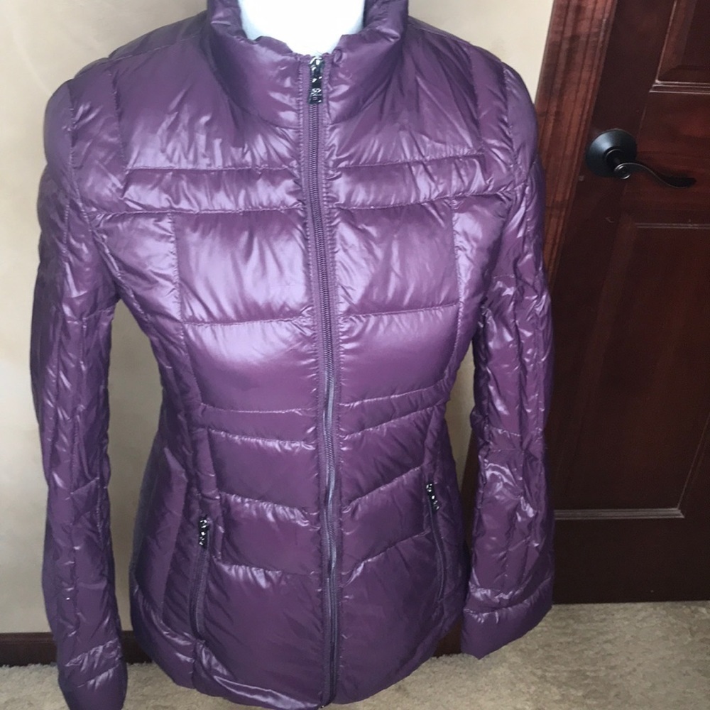 Peace Love Chill Purple Packable Jacket